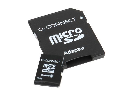 Cartao de memoria sd micro q-connect flash 16 gb classe 6 com adaptador , Q-connect , 72649 , 5705831160125